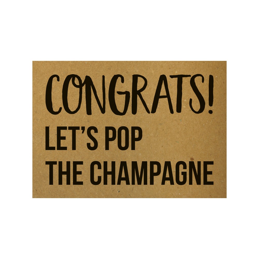 Congrats Lets Pop The Champagne